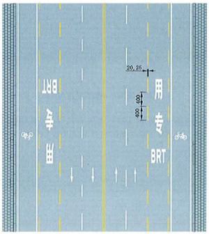 公交專用車道線